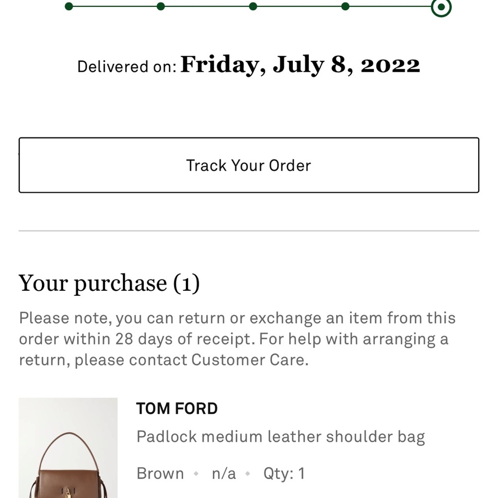 Tom Ford Brown Leather Padlock Medium Shoulder Bag - image 4